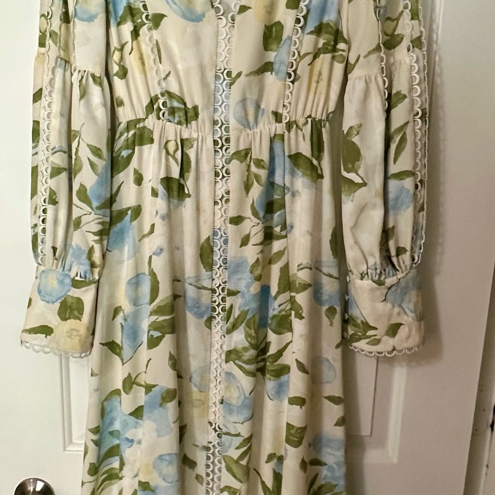 Baltic Born Floral Maxi Dress in Blue and Green